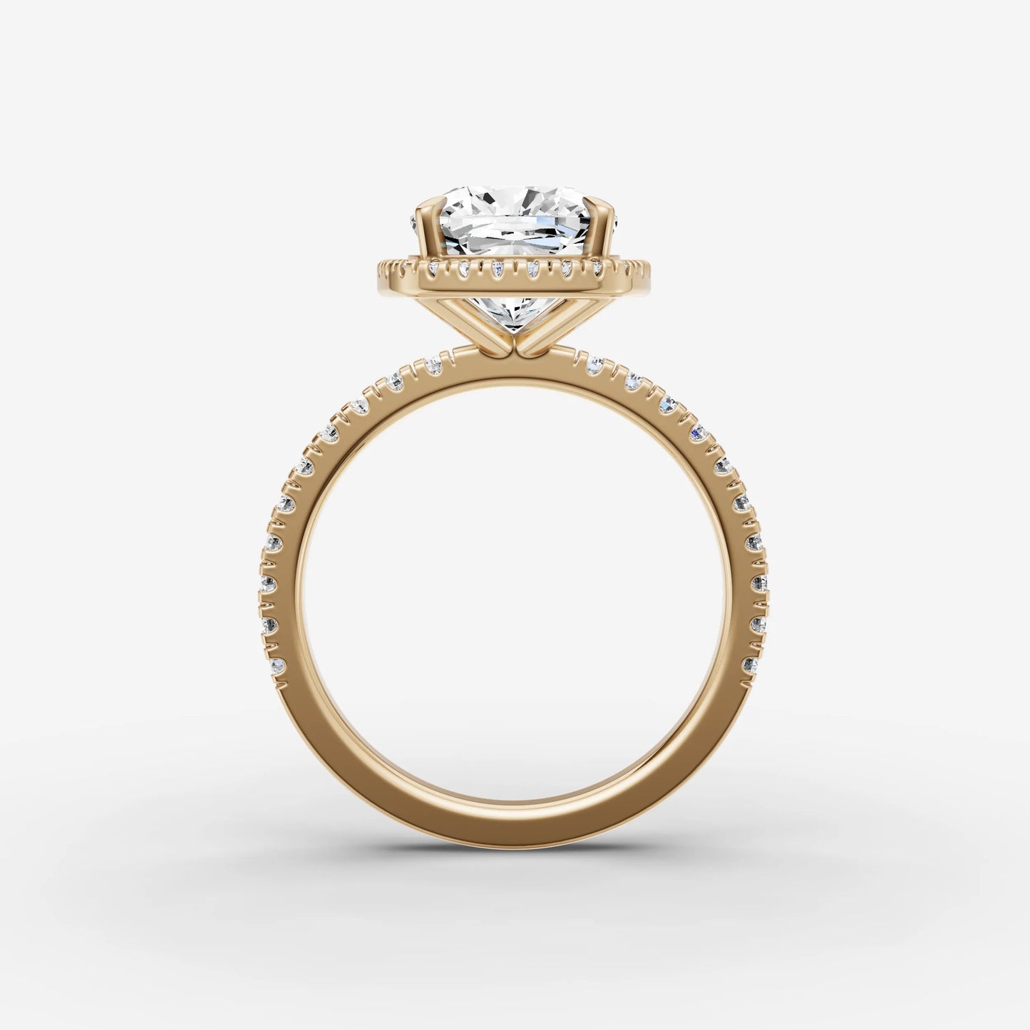 Halo & Pave - Cushion