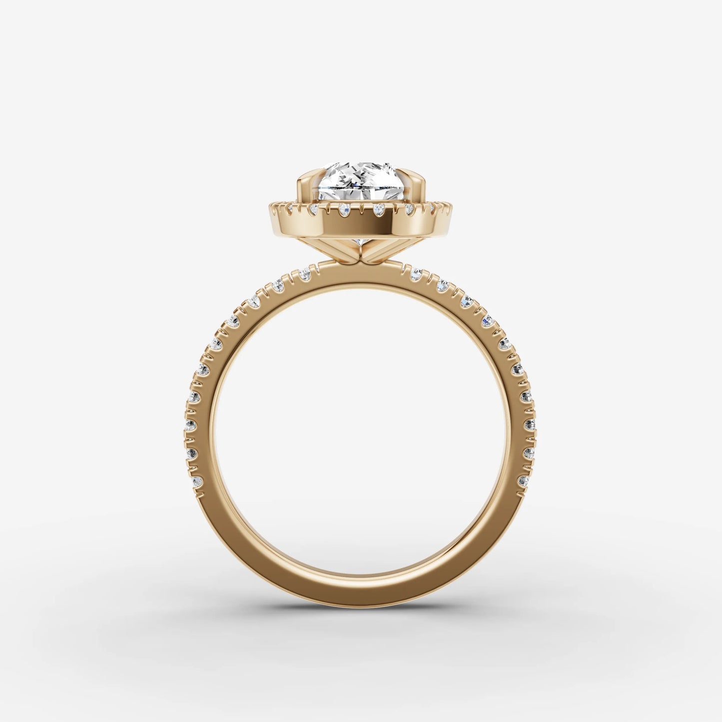 Halo & Pave - Pear