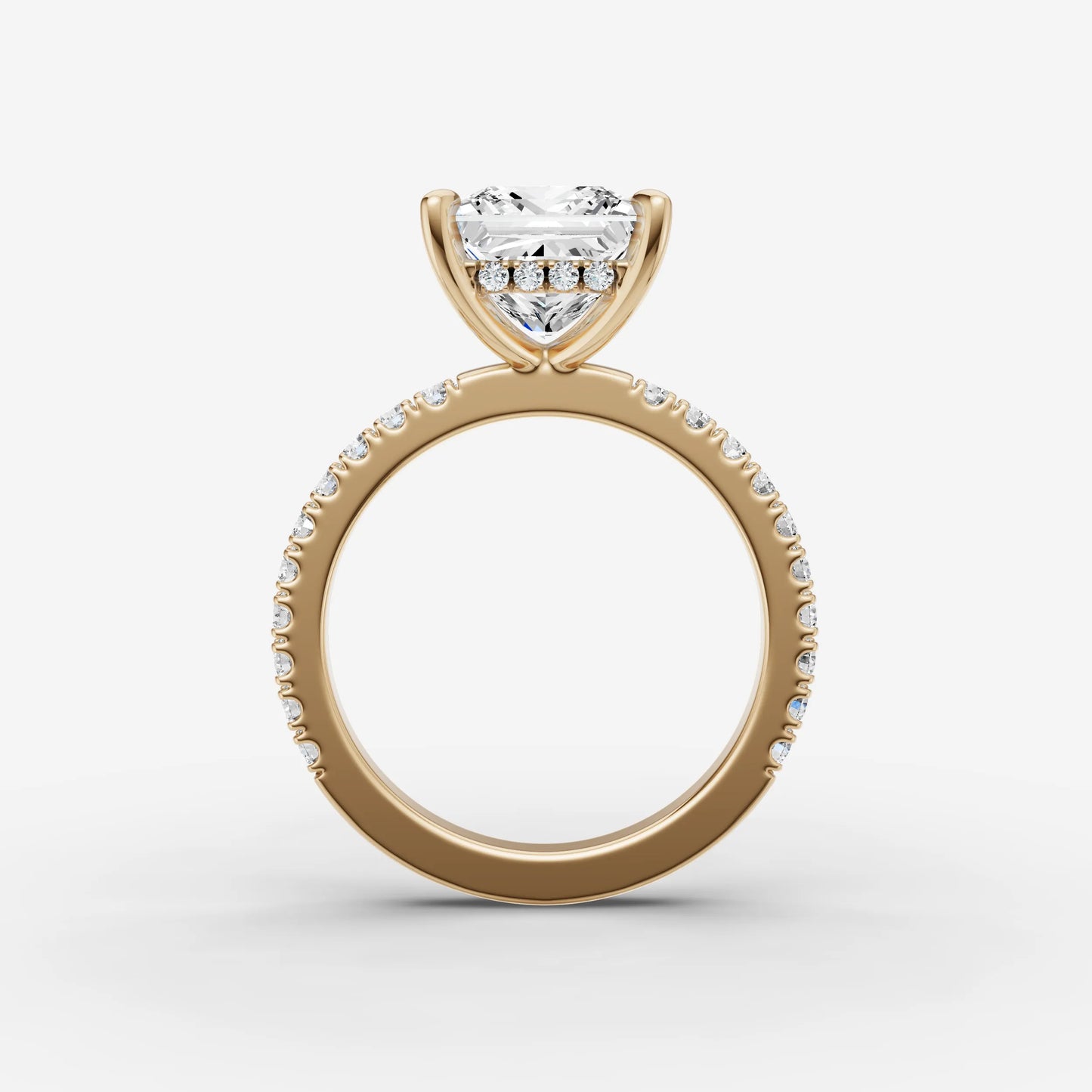 Hidden Halo & Pave - Princess