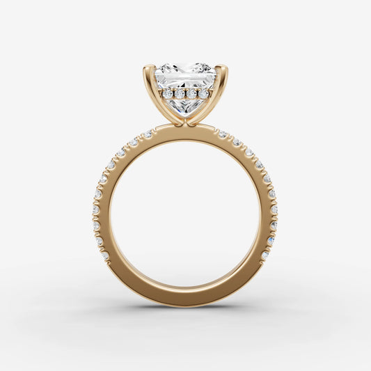 Hidden Halo & Pave - Princess