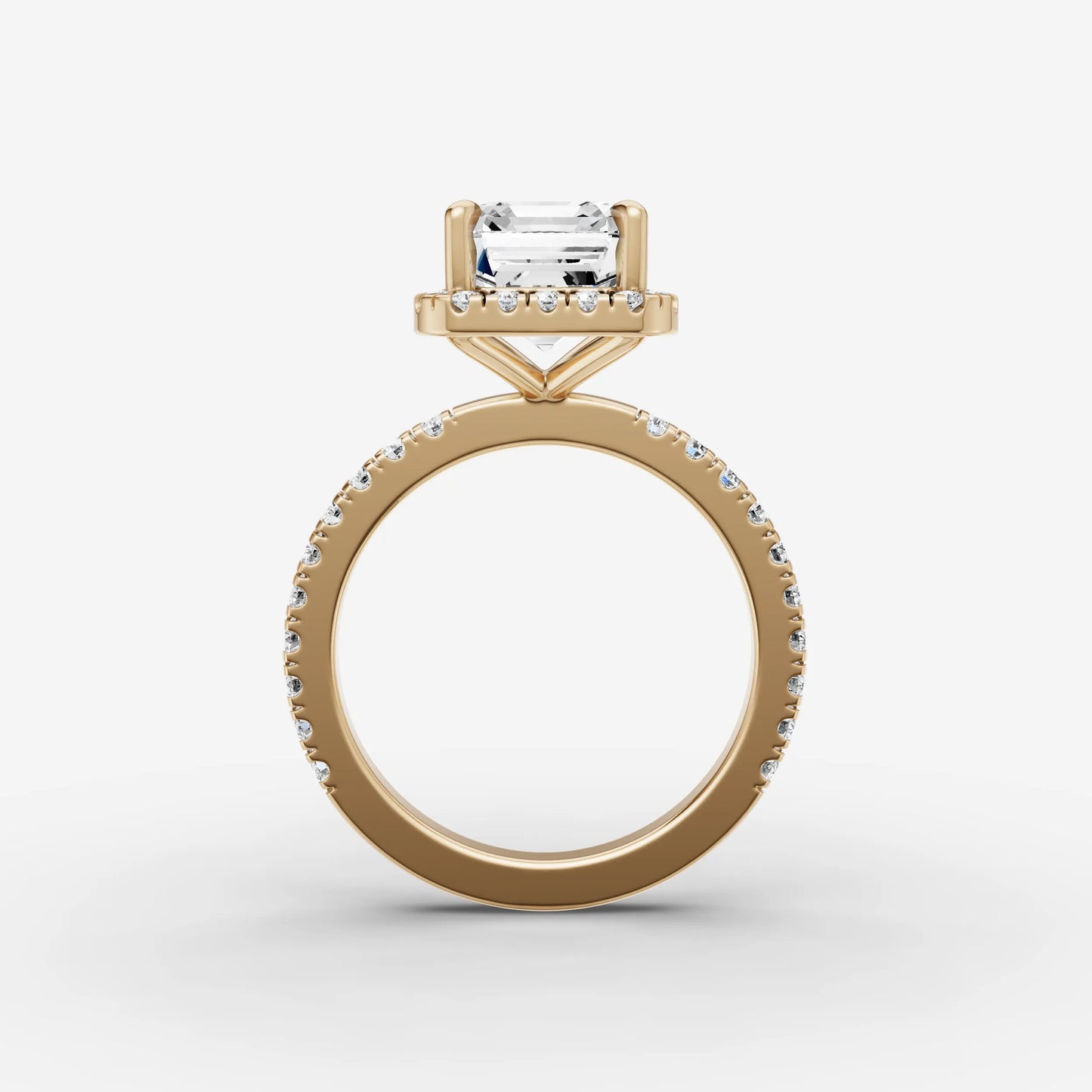 Halo & Pave - Emerald
