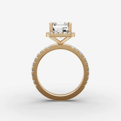 Halo & Pave - Emerald