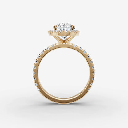 Halo & Pave - Oval