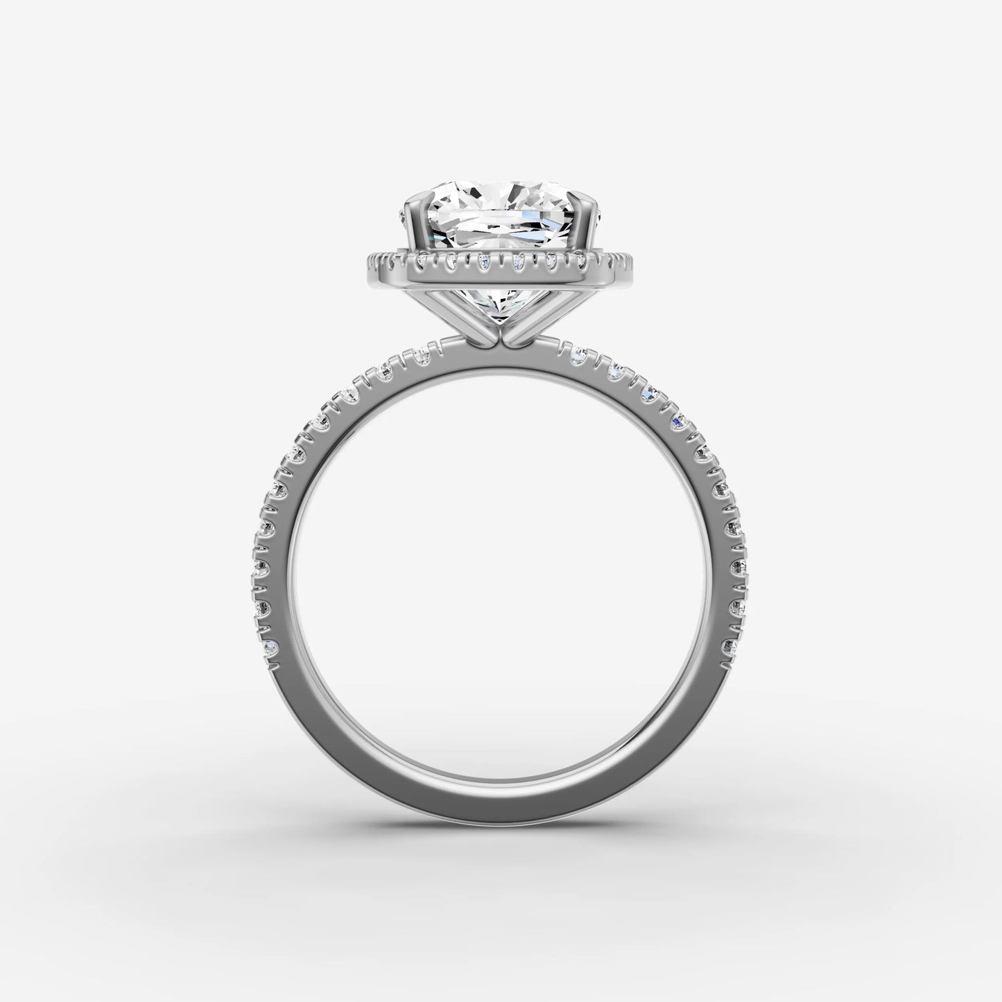 Halo & Pave - Cushion