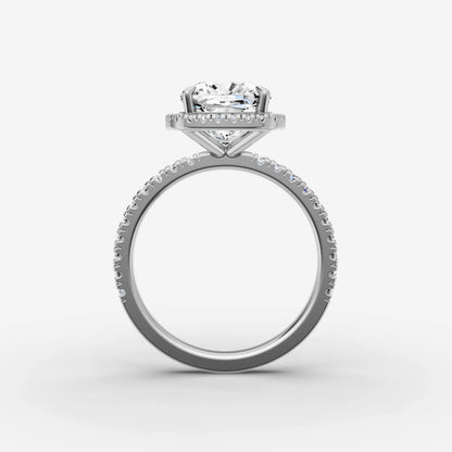 Halo & Pave - Cushion