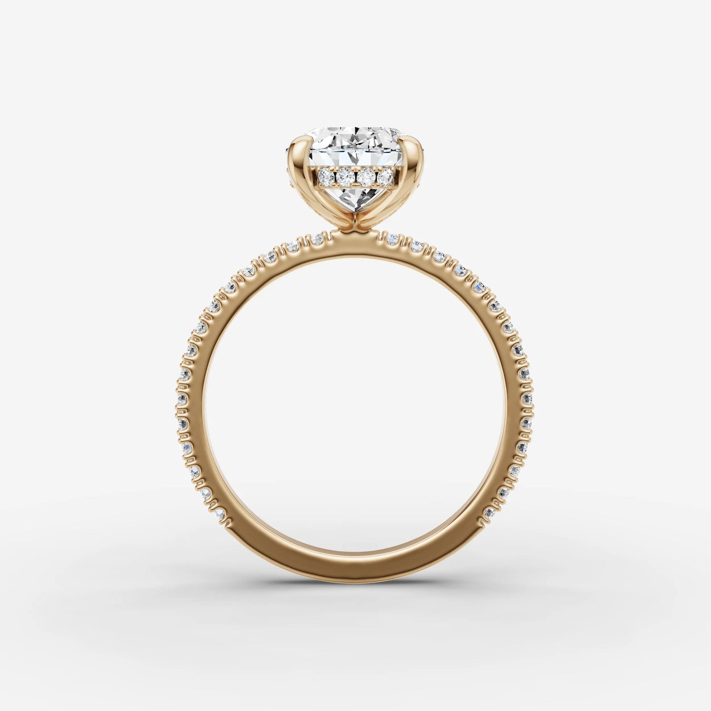 Hidden Halo & Pave - Oval