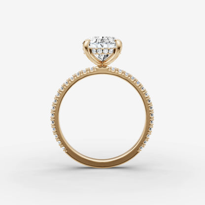 Hidden Halo & Pave - Oval