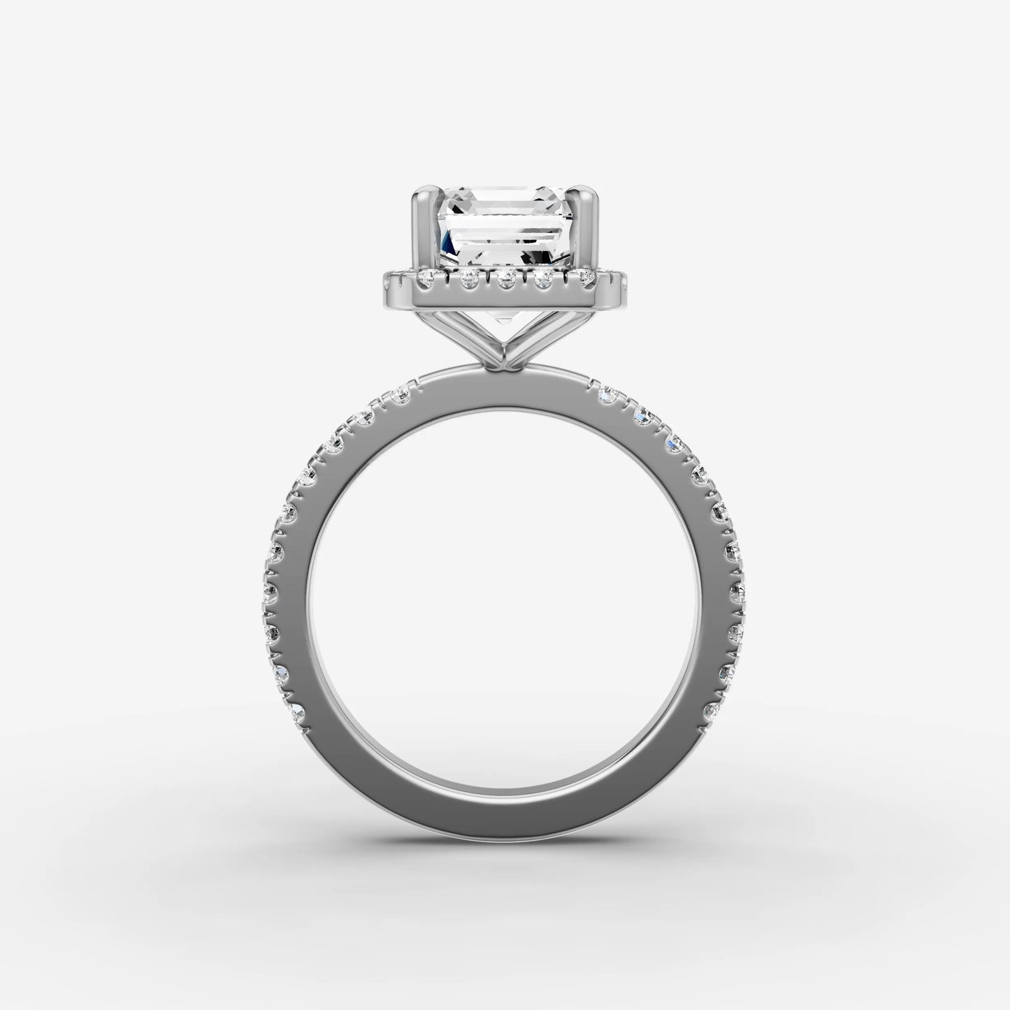 Halo & Pave - Emerald