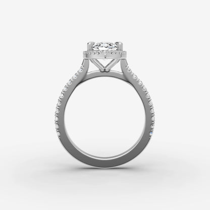 Halo & Pave - Marquise