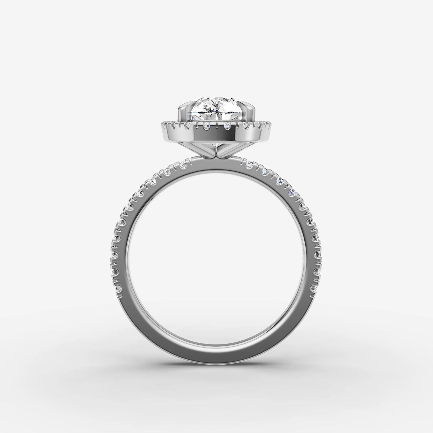 Halo & Pave - Pear