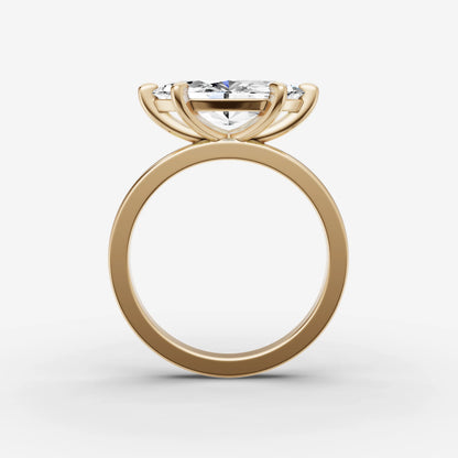 East West Solitaire - Marquise