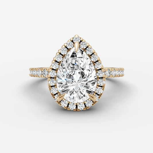 Halo & Pave - Pear