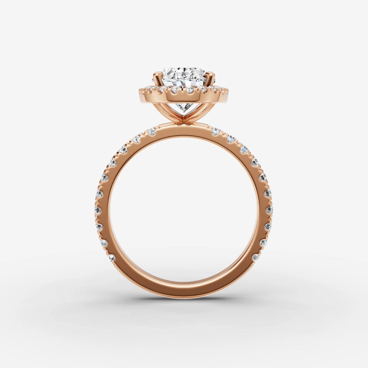 Halo & Pave - Oval