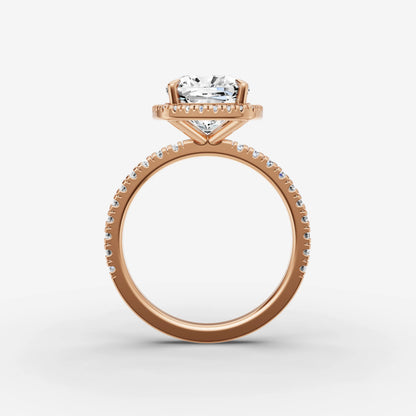 Halo & Pave - Cushion