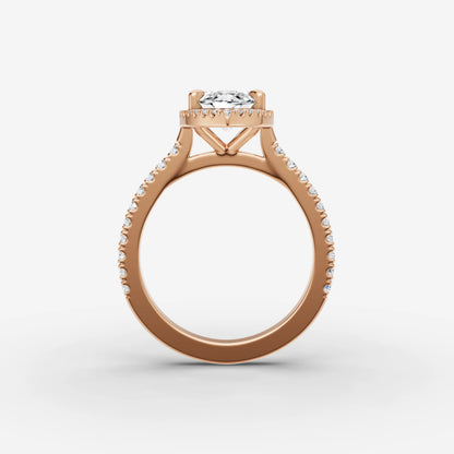 Halo & Pave - Marquise