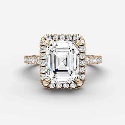 Halo & Pave - Emerald