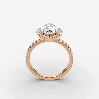 Halo & Pave - Pear