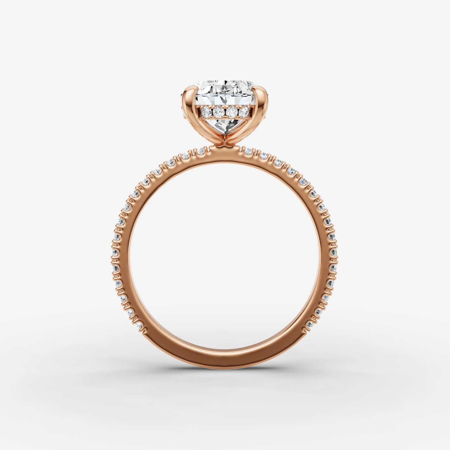Hidden Halo & Pave - Oval