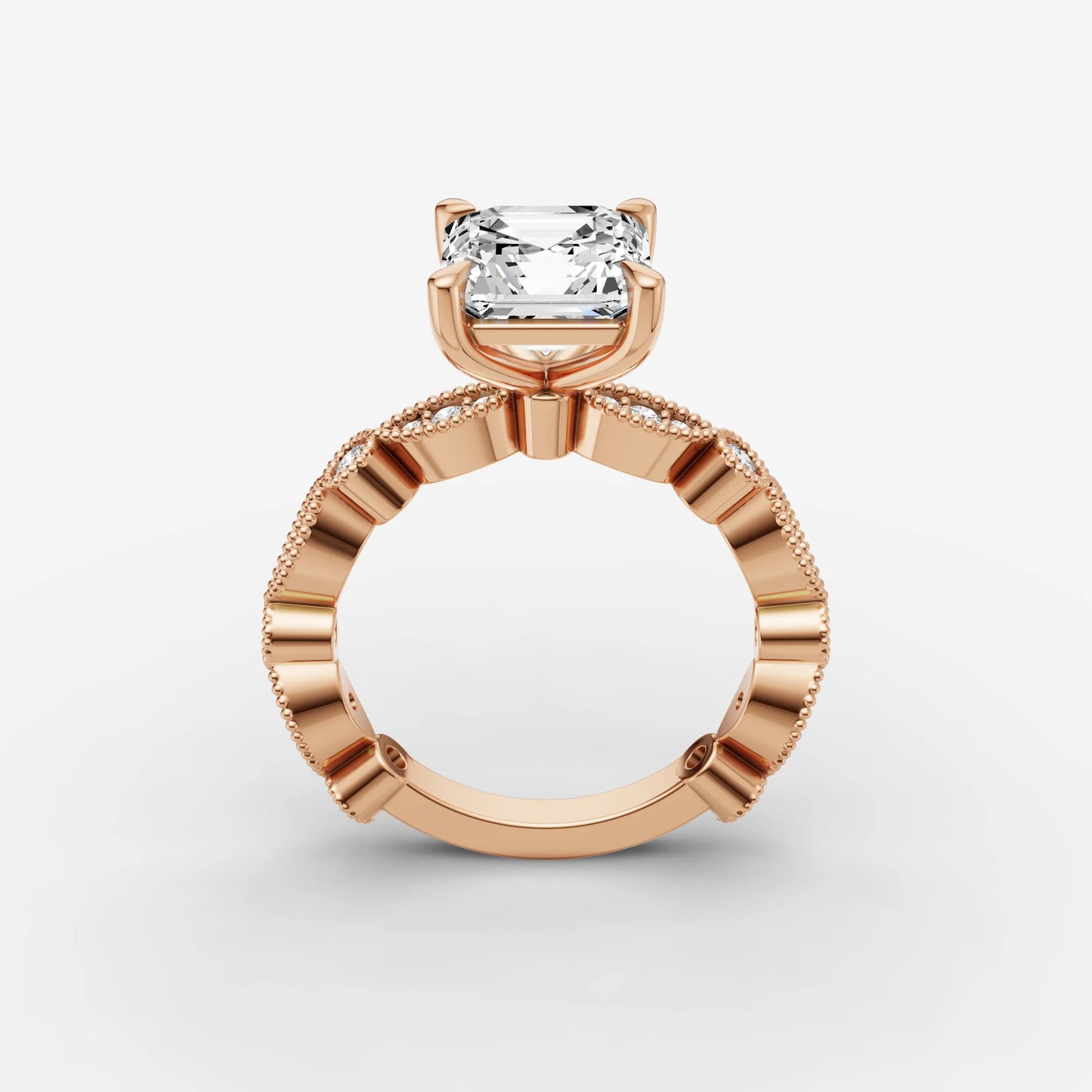 Vintage Pave - Asscher