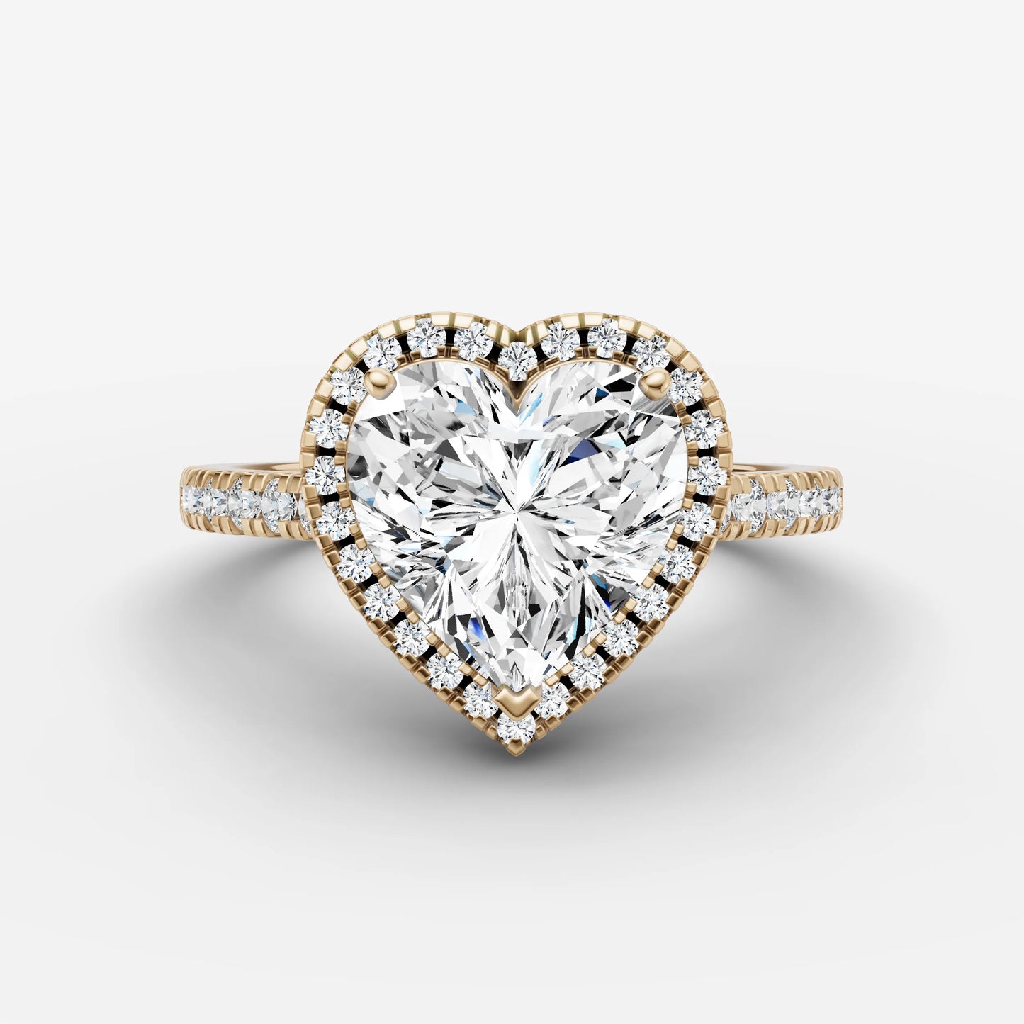 Halo & Pave - Heart