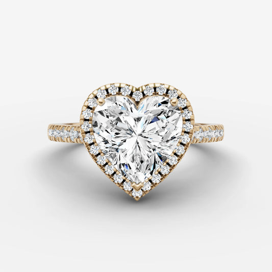 Halo & Pave - Heart