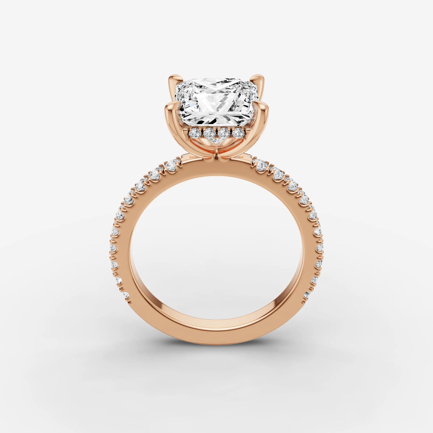 Hidden Halo & Pave - Princess
