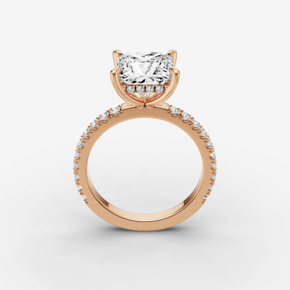 Hidden Halo & Pave - Princess