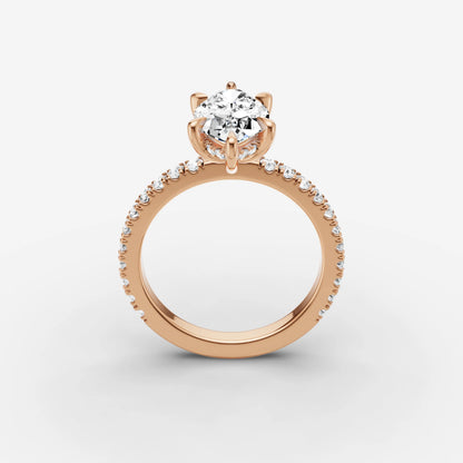 Hidden Halo & Pave - Marquise