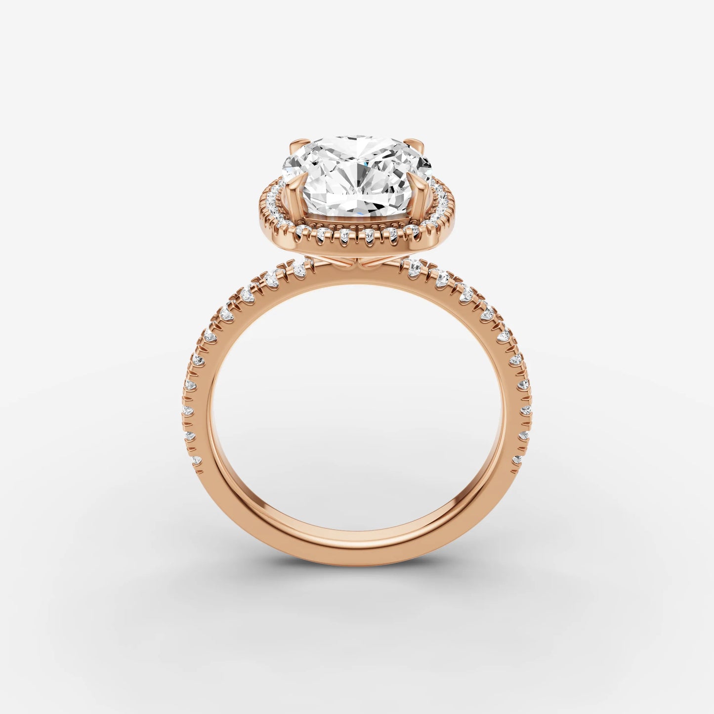 Halo & Pave - Cushion