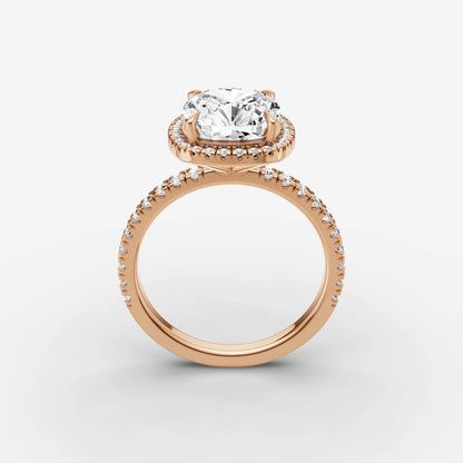 Halo & Pave - Cushion