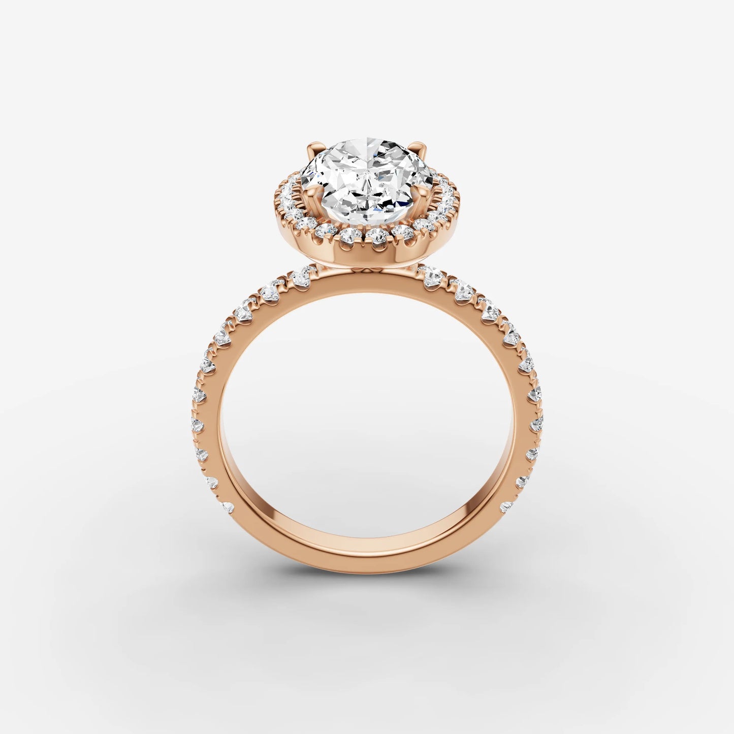 Halo & Pave - Oval