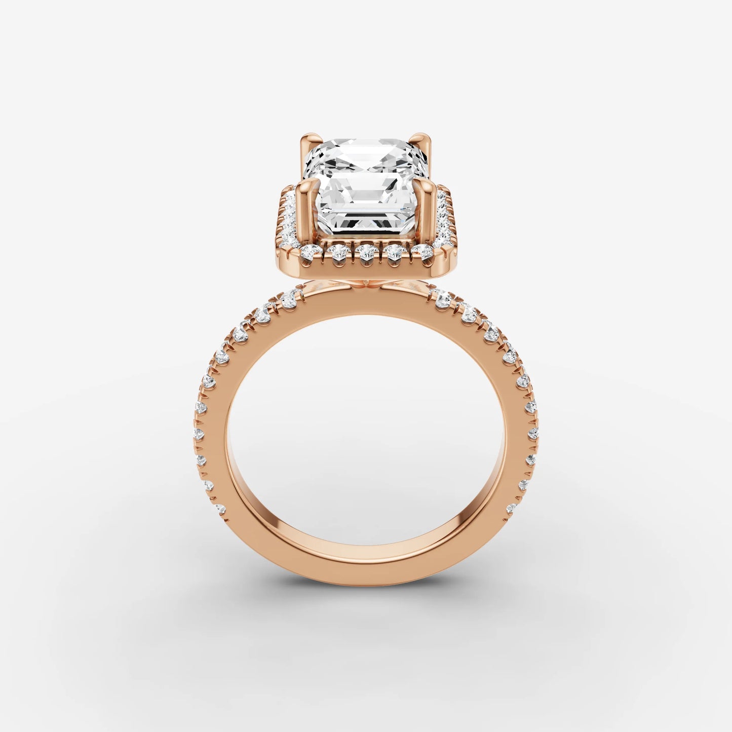Halo & Pave - Emerald