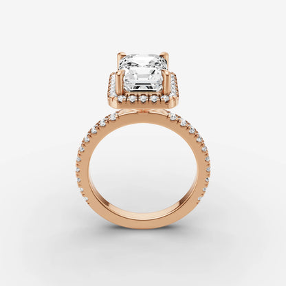 Halo & Pave - Emerald