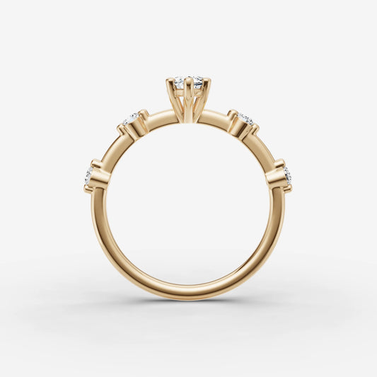 Dainty Pave - Marquise